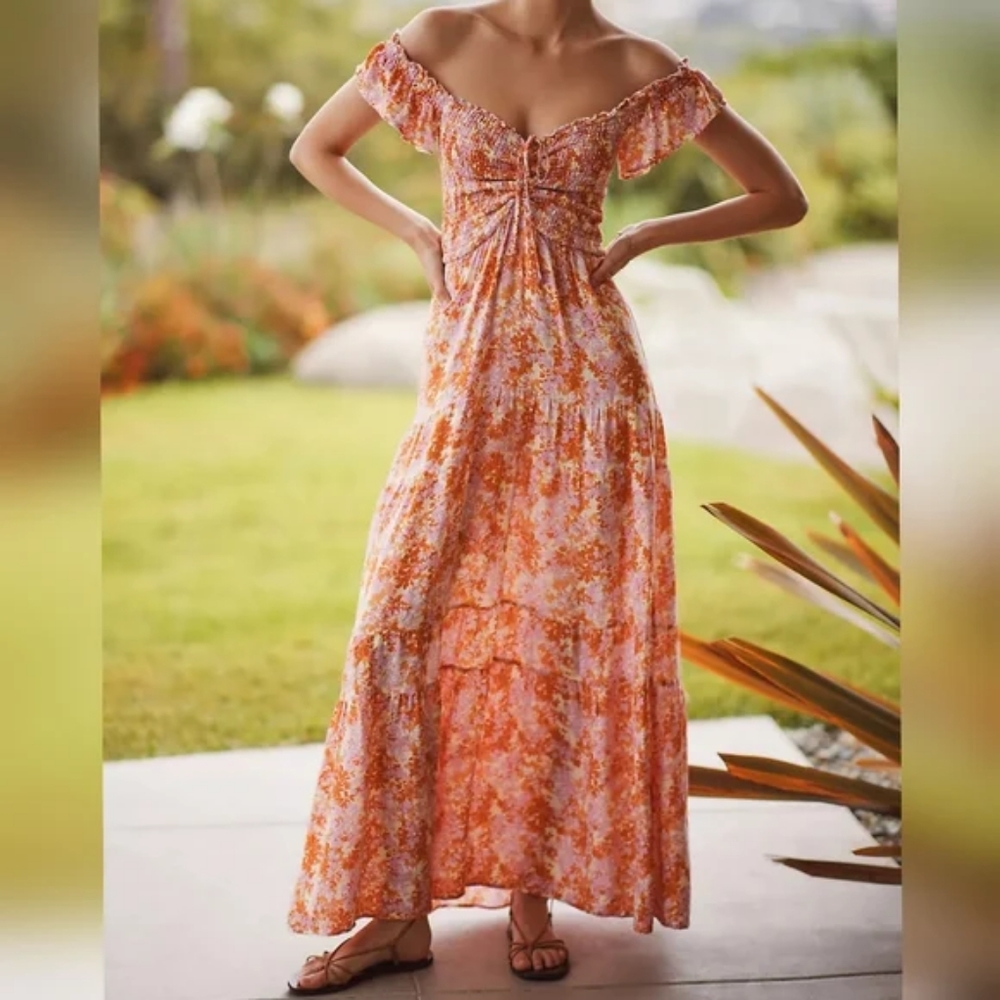 L*Space Lucia Smocked Maxi Dress - Picture 3 of 9
